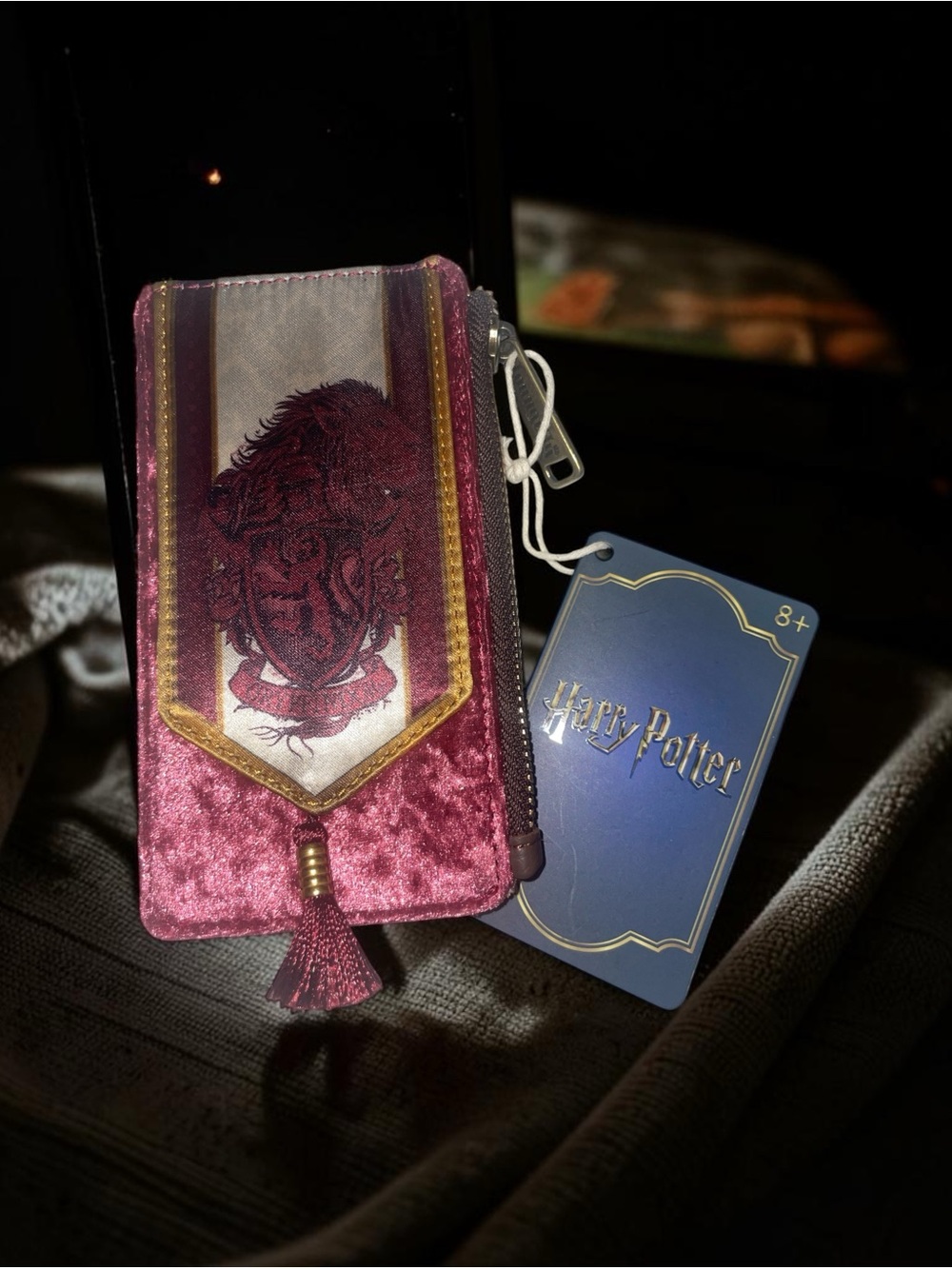 Loungefly Harry Potter Gryffindor Banner Velvet Card Holder